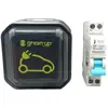 Lot disjoncteur différentiel + prise Legrand Green Up