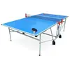 SWEEEK Table de ping pong OUTDOOR bleue, avec 2 raquettes et 3 balles,...