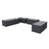 SWEEEK Ensemble de housses de protection gris foncé pour salon de jardin