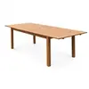 SWEEEK Table de jardin extensible en bois eucalyptus 8 à 10 places naturel