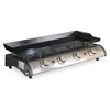 SWEEEK Plancha gaz PORTHOS - 4 brûleurs -10 kW - Grande plaque émaillée inox