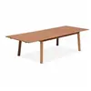 SWEEEK Table de jardin extensible bois d'eucalyptus 12 places Almeria