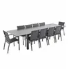 SWEEEK Salon de jardin table extensible - odenton anthracite - grande table