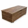 SWEEEK Coffre de jardin en bois - Saragosse - 110L, rangement coussins 107x48,5cm avec vérins et roulettes