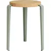 TIPTOE - Tabouret empilable Lou - Gris - Acier thermolaqué - Designer Gregory Cibert