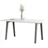 Table à manger rectangulaire en plastique recyclé New Modern TIPTOE M...