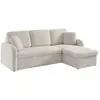 SWEEEK Canapé convertible 3 places lignes arrondies bouclette Milano