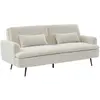 SWEEEK Canapé convertible 2-3 places tissu bouclette