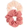 Bachca - Chouchou en gaze de coton - Set de 2 Rose taille unique