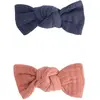 Bachca Lot de 2 barrettes n ud en gaze de coton ...