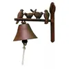 Cloche en fonte petits oiseaux