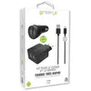 GREEN_E Kit 2USB fastcharge car + secteur + Cable type C - 1,3m - Blanc