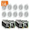 Spot LED orientable blanc - EUROBRYTE - kit de 10 - 430 Lm - 5W - GU10...
