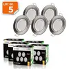 Spot LED encastrable fixe ronde alu brossé - LampeSecoEnergie - 5W - B...