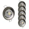 Lampesecoenergie - Lot de 5 Spot encastrable led fixe complet alu bros...
