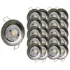 LAMPESECOENERGIE Lot de 20 Spot encastrable led fixe complet alu brossé blanc chaud 38°