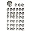 LAMPESECOENERGIE Spot encastrable LED GU10 230V 38° alu brossé - Lot de 40 - Blanc/Gris - 5W - 350 Lm