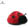 ANIMA Peluche coccinelle 20 centimetres