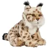 Anima Lynx Gris Assis Peluche 24cm