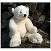 Anima Ours Polaire Assis 70cm