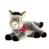 Anima Peluche âne couché bandana 24 cm
