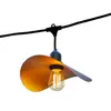 Lumisky - Guirlande lumineuse hat light Noir Caoutchouc 6M 10xE27