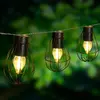 Guirlande solaire KENY 10 ampoules blanc chaud - 3,8 m - LUMISKY TU