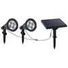 Lumisky Double spot solaire relié FAMILY SPIKY Noir Plastique 100LM TU