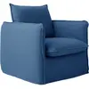 Fauteuil tissu effet lin Orphée  