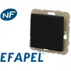 Poussoir simple noir mat Efapel Logus 90 21151 TPM