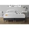 Septnuits Pack Matelas 160x200 + Double Sommiers Gris 80x200 Memo Luxe...