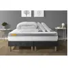 SEPTNUITS Pack sommier tapissier matelas  Mémoire de forme avec couette et oreillers