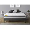 Septnuits Matelas + Sommier Gris 140x200 Memo Spring Ressorts Ensaches...