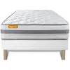 SEPTNUITS Ensemble sommier matelas 90x190 Memo Spring Ressorts ensachés et mémoire de forme - Ferme
