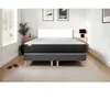 VITALIT Ensemble sommier matelas 200x200 VITALMEMO ONE Mémoire de forme - 24 cm - Ferme - double sommiers gris