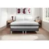 VITALIT Ensemble sommier matelas 180x200 VITALMEMO BACK Mémoire de forme - 25 cm - Equilibré - double sommiers gris
