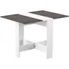 Symbiosis Table Pliante Papillon Blanc Et Béton 103 X 76 - Symbiosis