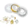Paris Prix Lot de Fils & Fermoirs Accessoire 13cm Or & Argent