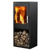 Supra Poêle à bois JACCO BÛCHER acier - vertical - étanche - bûcher - 5kW