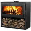 SUPRA Poêle à bois LARRY BÛCHER acier - horizontal - étanche - bûcher - 8,5kW