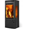 Supra - poêle à bois fonte 9.1kw  talma tri-vision - talma tri-vision