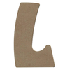 Lettre L en bois médium 15 cm