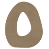 Lettre O en bois médium 15 cm