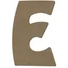 Aladine Lettre E en bois médium 8 cm