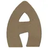 Aladine Lettre A en bois médium 8 cm