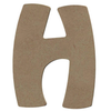 Non communiqué Médium - Lettre H bois - 15cm