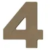 Aladine Chiffre 4 en bois médium 8 cm