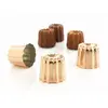 OTIO PATISSE Set de 3 moules cannelé bordelais cuivre
