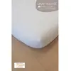 Kadolis Drap housse de berceau en coton bio blanc (40 x 80 cm)