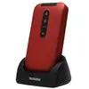 Telefunken Cosi TM360 3G Rouge Téléphone à clapet connecté pour senior